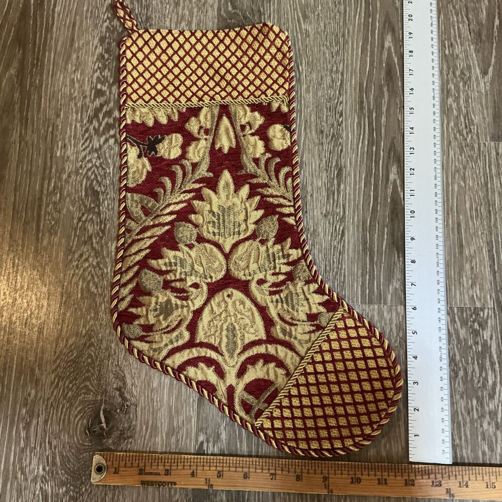 Renaissance Holiday Stocking From Bed Bath & Beyond  EUC Pristine